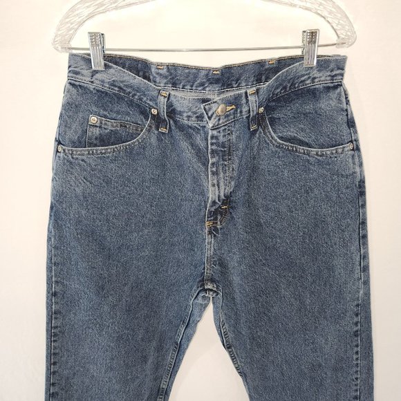 Vintage WRANGLER Mom High Rise Straight Leg Relaxed Fit Jeans Size 34X30 100% C - Picture 6 of 15